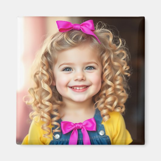 写真パーソナライズされた冷蔵庫 マグネット (正面)