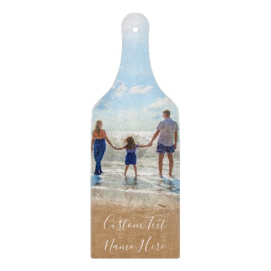 写真パーソナライズされた切断ボードのカスタム文字 カッティングボード (正面)