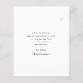 写真パーソナライズされた卒業サンキューカード (裏面)