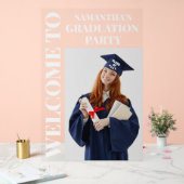 写真パーソナライズされた卒業パーティーへようこそ アクリルサイン (ウェディング)