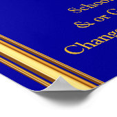 写真パーソナライズされた卒業ポスターあなたの色 ポスター (角)