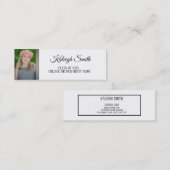 写真パーソナライズされた卒業式の名前カードの挿入 コーリングカード (正面/裏面)