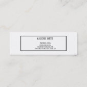 写真パーソナライズされた卒業式の名前カードの挿入 コーリングカード (裏面)