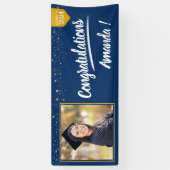 写真パーソナライズされた卒業発表 横断幕 (縦)