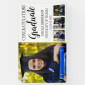 写真パーソナライズされた卒業禁止 横断幕 (縦)