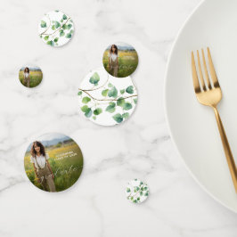 写真パーソナライズされた卒業表 コンフェッティ