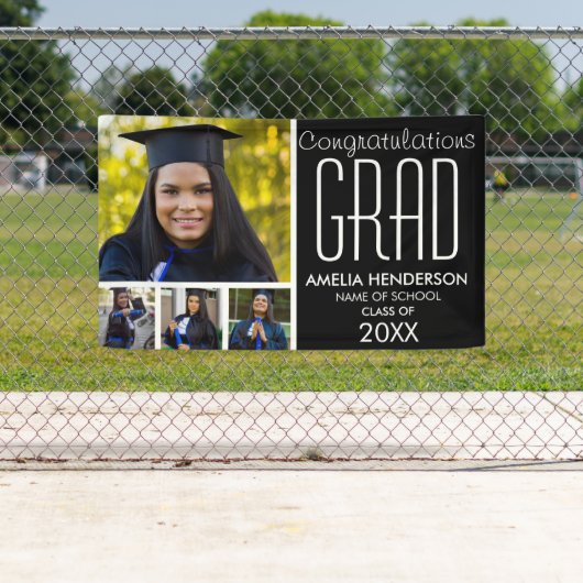 写真パーソナライズされた卒業記念イベント 横断幕 (インサイチュ)