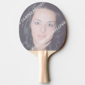 写真パーソナライズされた卓球用ラケット 卓球ラケット (裏面)