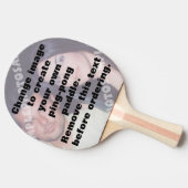 写真パーソナライズされた卓球用ラケット 卓球ラケット (横)