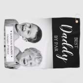 写真パーソナライズされた及びメッセージ用ゴルフヘッドカバー ゴルフタオル (横)