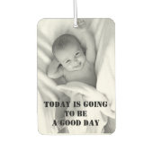 写真パーソナライズされた可愛い引用文ことわざ空気清浄機 カーエアーフレッシュナー (正面)