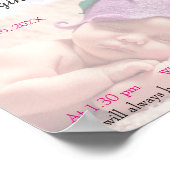 写真パーソナライズされた名の意味keepsake子供部屋 ポスター (角)