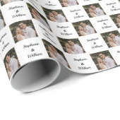 写真パーソナライズされた名パターン ラッピングペーパー (ロールコーナー)