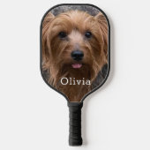 写真パーソナライズされた名 ピックルボールラケット (正面)