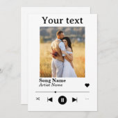 写真パーソナライズされた周年歌 シーズンカード (正面/裏面)