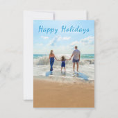 写真パーソナライズされた夏休みカード (裏面)