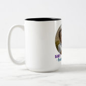 写真パーソナライズされた大学の友人の永遠の贈り物 ツートーンマグカップ (左)