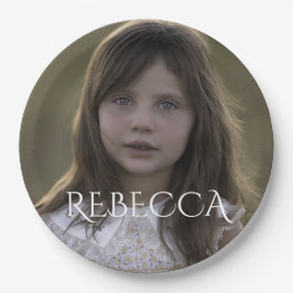写真パーソナライズされた女の子の誕生日パーティー紙プレート ペーパープレート