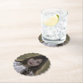 写真パーソナライズされた女の子の誕生日パーティー ペーパーコースター (インサイチュ)