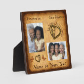 写真パーソナライズされた安記念踏板 フォトプラーク (正面)