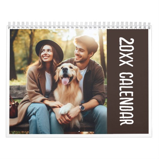 写真パーソナライズされた家族のペットとノート カレンダー (カバー)