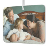 写真パーソナライズされた家族の名前デザイン独自 カーエアーフレッシュナー (左)