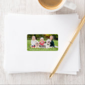 写真パーソナライズされた差出人住所ラベルモダン ラベル (インサイチュ)