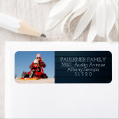 写真パーソナライズされた差出人住所ラベル ラベル (インサイチュ)