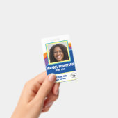 写真パーソナライズされた従業員バッジ バッジ (Handheld)