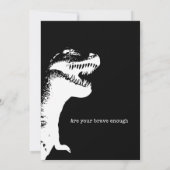 写真パーソナライズされた恐竜の誕生日パーティー 招待状 (裏面)