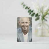 写真パーソナライズされた悔やみや弔慰葬儀記念カード 名刺 (スタンド正面)