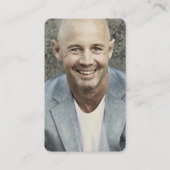 写真パーソナライズされた悔やみや弔慰葬儀記念カード 名刺 (正面)