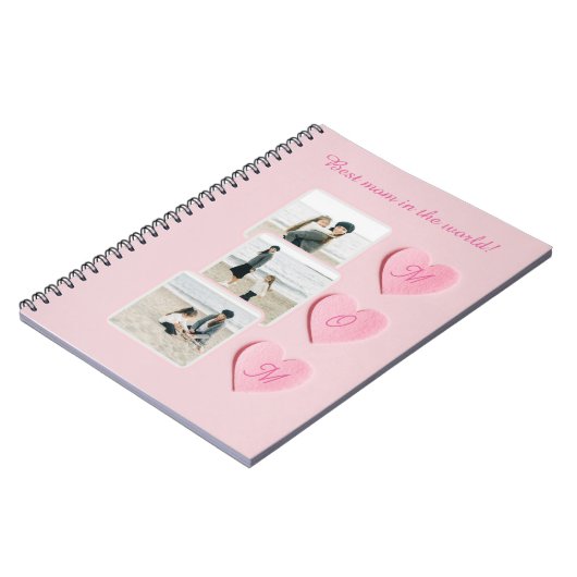 写真パーソナライズされた手帳ギフトカスタム写真|文字 ノートブック (左側)