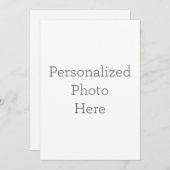 フラット招待状, サイズ: 12.7cm x 17.8cm, ペーパー: シグネチャーマット, 封筒: ホワイト (正面/裏面)