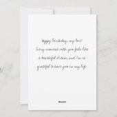 写真パーソナライズされた挨拶記念日誕生日 シーズンカード (裏面)