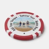 写真パーソナライズされた文字カスタムトランプのポーカーチップ ポーカーチップ (シングル)