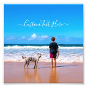 写真パーソナライズされた文字カスタムフォトプリント フォトプリント            (正面)