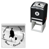 写真パーソナライズされた文字カスタムラバースタンプ セルフインキングスタンプ (インサイチュ)