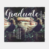 写真パーソナライズされた文字大学院聖書聖なる書物、 経典 フリースブランケット (正面(横))