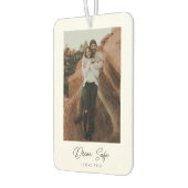 写真パーソナライズされた文字 カーエアーフレッシュナー (左)