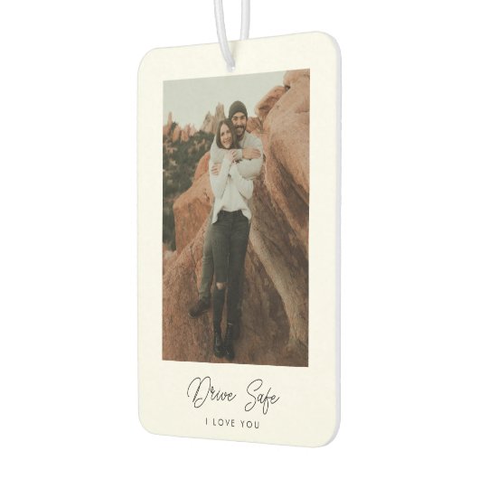 写真パーソナライズされた文字 カーエアーフレッシュナー (左)