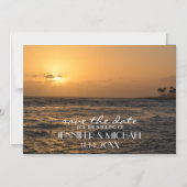 写真パーソナライズされた日付の保存 マグネット招待状 (正面)