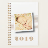 写真パーソナライズされた日記プランナー誌 プランナー手帳 (正面)