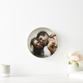写真パーソナライズされた時計 ラウンド壁時計 (ホーム)