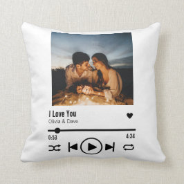 写真パーソナライズされた曲の再生リスト クッション