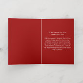 写真パーソナライズされた最初のバレンタインデー 箔シーズンカード (内側レイダウン)