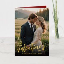 写真パーソナライズされた最初のバレンタインデー