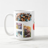 写真パーソナライズされた最高の先生 コーヒーマグカップ (左)