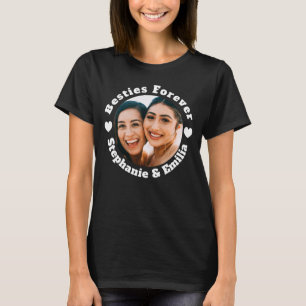 写真パーソナライズされた最高の友達のTシャツ Tシャツ