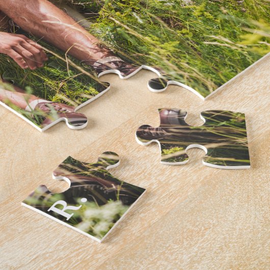 写真パーソナライズされた最高の友達 ジグソーパズル (側面)